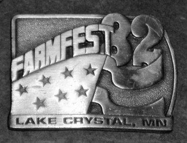Belt Buckle, Farmfest 82, Lake Crystal MN