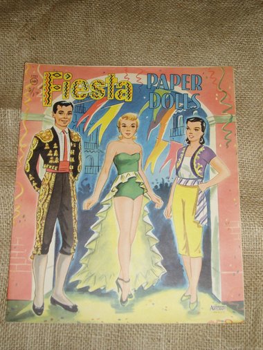 Paper Doll Book, NOS, Fiesta Paper Dolls, 1950s, Original - Not Repros!