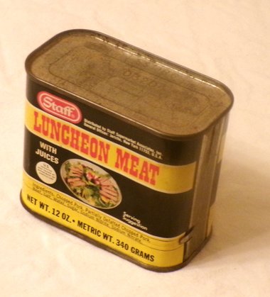 Vintage Product Tin, Staff Luncheon Meat, NOS