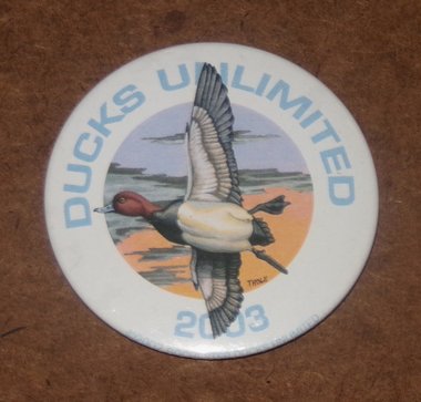 Ducks Unlimited Pinback, 2003, DU