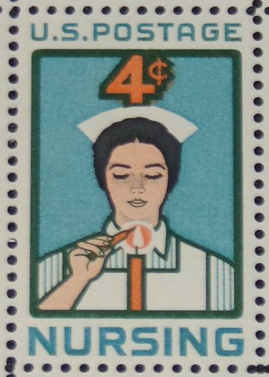 Mint 4c Stamp Sheet, Nursing, Scott Catalog #1190 x 50 Stamps
