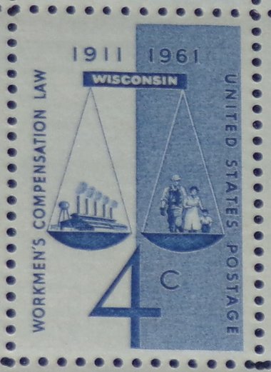 Mint 4c Stamp Sheet, Workman's Compensation Law, Scott Catalog #1186 x 50 Stamps