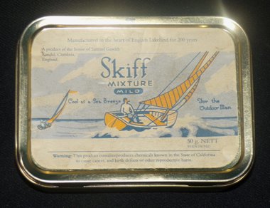 Vintage Tobacco Tin, Skiff Mixture Mild, Samuel Gawith