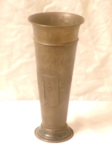 Antique Brass Vase, Ville de Liege, Belgium