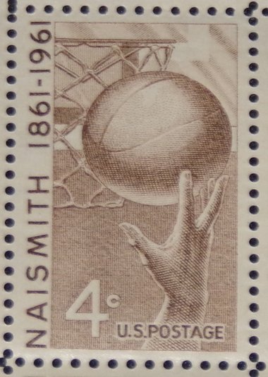 Mint 4c Stamp Sheet, Basketball James Naismith, Scott Catalog #1187 x 50 Stamps