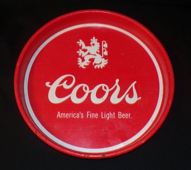 Vintage Beer Tray, Coors 13"
