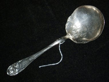 Oneida Serving Spoon, Fleur de Luce, c. 1904