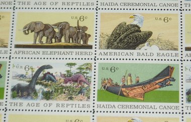 USA Mint Stamp Sheet, 1387 - 1390, Natural History Issue, VF, NH, Vintage 1970