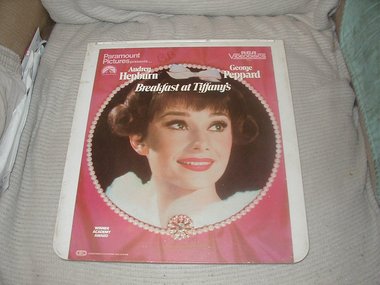 Video Disc, Breakfast at Tiffany's, Audrey Hepburn, George Peppard, CED