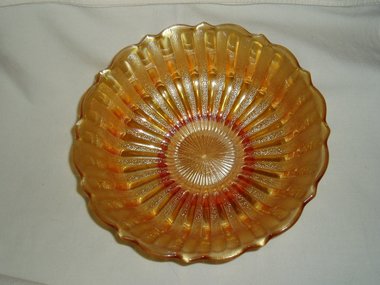 Carnival Glass Bowl, Fenton's Stippled Rays