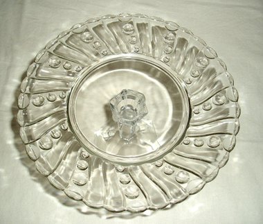 Glass Cake Stand, Crystal, Smaller Size