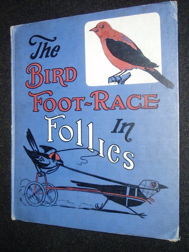 Vintage Bird Book, First Edition, Rare Cover, Bird Foot-Race in Follies