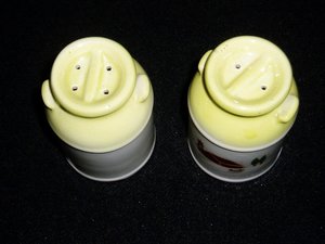 Salt and Pepper Shakers, Cream Cans, Farming