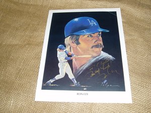 Autograph, Ron Cey, LA Dodgers