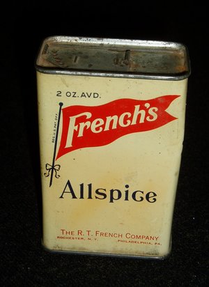 Mid-Century Spice Tin, French's Allspice, 2 oz.