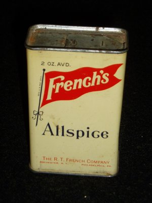 Mid-Century Spice Tin, French's Allspice, 2 oz.