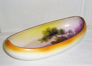 Noritake Tree in the Meadow Dish, Rare Shape