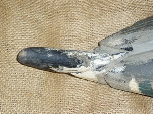 Vintage Duck Decoy, Louisiana Carver, Unusual 3-piece, Pintail, Free USA Shipping