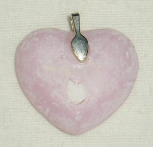 Melted Marble Heart Pendant with Bail, Dave McCullough Appalachian Runs