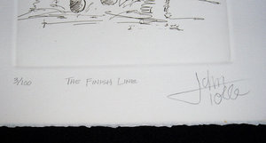 Bob Tolle "The Finish Line" Numbered Print, Low Number 3/100