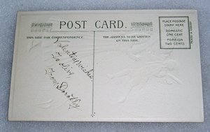 Antique Valentine Postcard, Winsch Schmucker, Winged Cupid