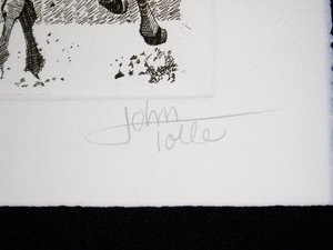 Bob Tolle "Home Stretch" Numbered Print, Low Number 4/100