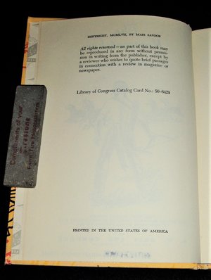 The Horsecatcher, Mari Sandoz, Apparent First Edition Book