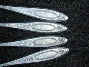 Community Silverplate, "Adam" Salad Fork x 4, Free USA Shipping