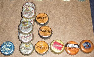 Bottle Cap Collection, 69 Caps, 21 Different