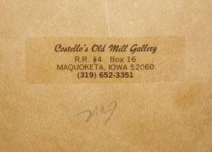 Framed Autographed Print, Patrick J. Costello, Winter Scene