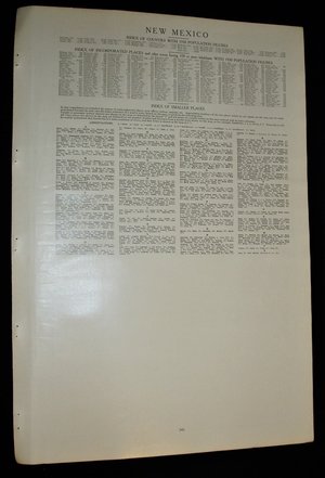 Map Page, New Mexico, 1932, Large 13.5" by 19.75"