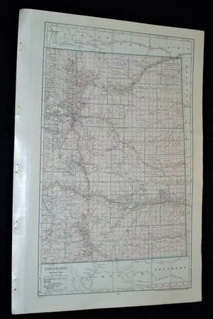 Map Page, Colorado, 1932, Large 13.5" by 19.75" 2 Full Pages