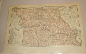 Map Page, Missouri, 1932, Large 13.5" by 19.75" 2 Full Pages