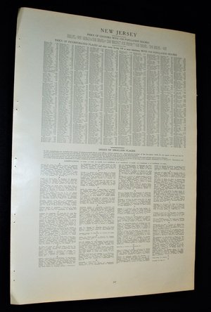 Vintage Map Atlas Page, New Jersey, 1932, Large 13.5" by 19.75"