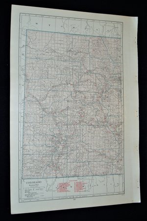 Map Page, Colorado, 1932, Large 13.5" by 19.75" 2 Full Pages