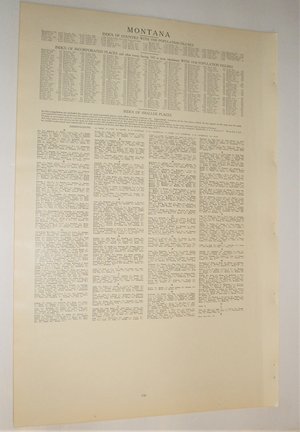 Map Page, Montana, 1932, Large 13.5" by 19.75"