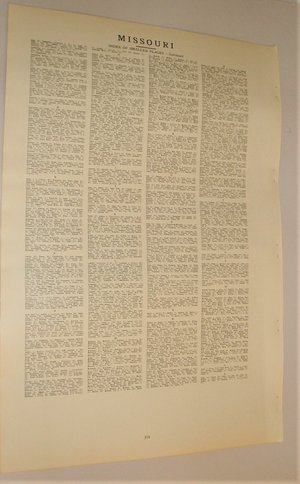 Map Page, Missouri, 1932, Large 13.5" by 19.75" 2 Full Pages