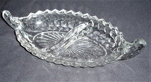Fostoria American 2-Part Relish Dish Boat