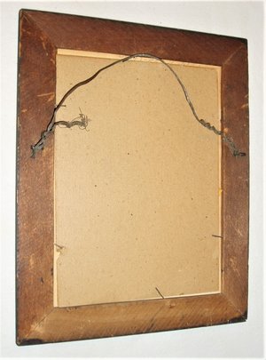 Antique Watercolors, Dutch Boy & Girl, Oak Leaf Frames