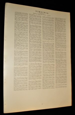 Vintage Map Atlas Page, Virginia, 1932, Large 13.5" by 19.75"
