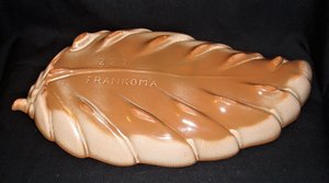 Large Frankoma Leaf Tray Dish, 17"