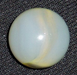 Antique Akro Agate Marble,  Royal Type Shooter, .815" or 13/16", Mint
