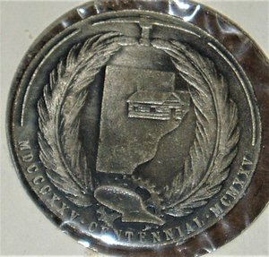 Token Canton Illinois 1925 Centennial Art Nouveau Winged Woman