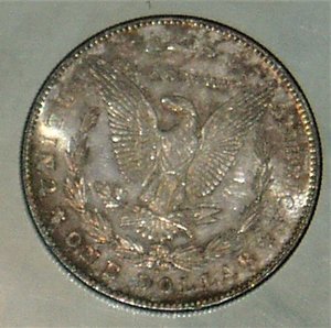 Morgan Silver Dollar 1878-S CH BU Prooflike Rainbow Toning