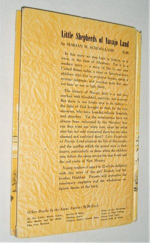 First Edition, Little Shepherds of Navajo Land, Marian Schoolland