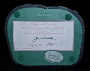 Chandler's Cottage Figurine, Thomas Kinkade, Hawthorn Architectural Register 1995