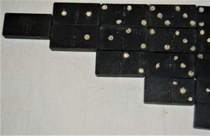 Vintage Dominoes, 40-Star Flag Design, Full Set of 28