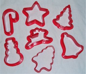 Vintage Cookie Cutters, Christmas x 7