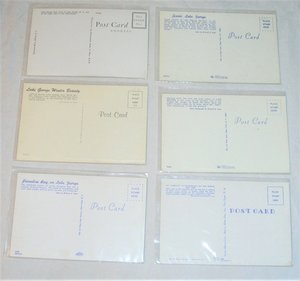 Lake George New York Postcards x 6, 2nd Card Ships Free