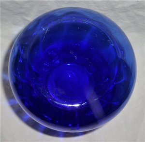 Cobalt Blue Vase, Indiana Glass, Illusions